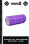 Premium Yoga Home Massage Foam Roller Lila