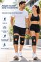 Women Men Unisex Knee Brace Knee Cap Supporter 3-Band Velcro Sports Knee Brace 2 Pieces Knevo - 2