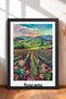 Tuscany Ties and Colorful Roses Framed Painting Italy Poster Living Room Kitchen Wall Decor Itp049