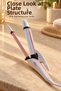 Hair straightener and curling iron with pink and white body - 2