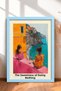 Il Dolce Far Niente and Two Women on the Shore Framed Painting Italy Poster Wall Decor Itp059