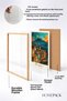Pompeii Written Volcano and Colorful Houses Framed Painting Italy Poster Wall Decor Itp082 - 4