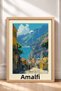 Amalfi Coast, Stone Street, and Seaside Landscape – Italy Poster, Living Room, Kitchen, Wall Decor, Itp089. - 3