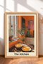 La Cucina Spaghetti and Orange Kitchen Framed Painting Italy Poster Living Room Kitchen Wall Decor Itp149