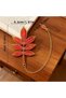 Vintage Leaf Design Metal Bookmark - 3