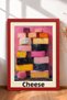 Cheese-Themed Colorful Cheese Molds, Framed Painting, Italy Poster, Wall Decor, Itp174.