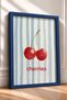 Cherry Blossom Watercolor Painting, Framed, Italy Poster, Living Room, Kitchen, Wall Decor, Itn002. - 2
