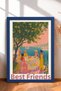 Best Friends Written Seaside Tabletop Framed Painting Italy Poster Wall Decor Itn014