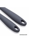 Si̇monahome Set of 2 Silicone Spoons, Anthracite, 27 Cm, 2 Spoons for Cooking and Serving. - 4