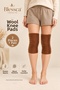 Wool Knee Pads, Thermal, Wool-Lined, Medical, Motorcycle, Thermal, Women's and Men's, Wool, Winter, Camel Hair, Color