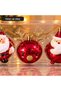 Santa Claus-Shaped Christmas Tree Ornaments, Set of 3, Box 20x11 cm - 2