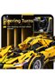 422-Piece Yellow Sports Car Building Set, 1:18 Scale, with Opening Doors and Rotating Steering Wheel, Ages 6+ - 3