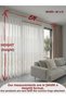 ROME ECRU 1/2.5 Pleated Sheer Curtain APM - 5