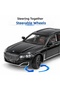 White 1:24 Scale BMW 760Li Metal Toy Car with Opening Hood and Trunk Doors, Light-Up and Sound-Activated Model Car - 4