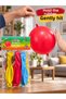 Set of 4 Rubber Punch Balloons – Assorted-Color Fist and Play Balloons - 4
