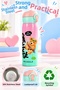 Cute Teddy Bear Print Kids' Thermos, 500 mL / 304 Stainless Steel, Leak-Proof, Heat-Retaining, Keeps Drinks Hot or Cold, One-Touch Open School and Water Bottle Thermos - 5