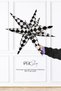 Black-and-White Checkered North Star Foil Balloon
