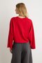 Red Bicycle Collar Regular/Normal Fit Spanish Sleeve Knit T-Shirt Twoaw27Ts00145 - 2