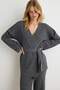 Anthracite Midi Length Knitwear Bottom - Top Set Twoaw25Au00027 - 3