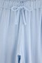 Blue 100% Cotton Frilly Ribbed/Pointel Knitted Pajama Set Thmaw27Pt00038 - 2