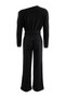 Siyah Asimetrik Yaka Oversize/Geniş Kalıp Örme Alt - Üst Takım TWOAW27AU00177 - 3