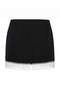 Black Plain Short / Mini Woven Finike Skirt Tpraw27Et00018 - 3