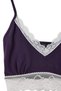 Purple 100% Cotton Floral Lace Detailed Pointel Knitted Pajamas Set Thmss26Pt00042 - 3