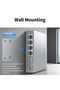 UK Adapter HORACO 2.5Gb Switch 2.5GBASE-T 4 Port 2.5G RJ45 with 2 Port 10G SFP+ Fanless Unmanaged Pl - 5