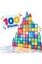 Colorful Magnetic Building Tiles – 100-Piece Construction Set - 2