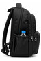 Unisex Waterproof Fabric School Backpack Black School Bag 2200 - 8