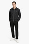 Men's zippered polo collar pocket sweat jacket - 3