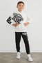 Kaplan Printed Hooded Boys' 2-Piece Tracksuit Set