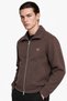Men's zippered polo collar pocket sweat jacket - 2