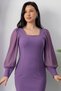Chiffon Dress with Sleeves 13389 - 3