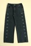 Elasticated Waist Girls' Trousers with Bow Embroidery - 4