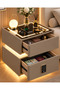 Modern Nightstand with Wireless Charging and Lock - 3