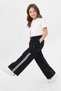 Girls' Sweatpants with Elastic Waistband and Striped Cuffs and Stoppers - 2