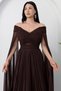 Strapless Neckline Pleated Tulle Dress Dmn0354 - 2