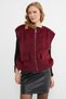 Bomber Plush Vest with Pocket Detail