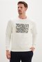 3 Thread Floral Maze Printed Crew Neck Sweatshirt - 4