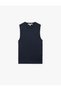 Regular Fit Crew Neck Sleeveless Knitwear Blouse - 3