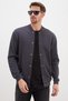 Snap Fastener Pique Fabric Regular Fit Jacket - 2