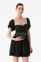 Diamond Patterned Embellished Shoulder Bag - 4