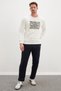 3 Thread Floral Maze Printed Crew Neck Sweatshirt - 5
