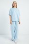 Side Striped Crew Neck Modal 2-Piece Set - 3
