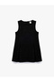 Crew-Neck Sleeveless Tweed Pinafore Dress - 4