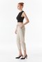 High Waist Elastic Waist Trousers - 4