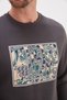 3 Thread Floral Maze Printed Crew Neck Sweatshirt - 6