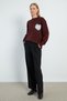 Beaded Floral Embroidered Knit Sweater - 3
