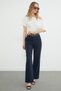 High Waist Palazzo Trousers with Belt Detail - 2